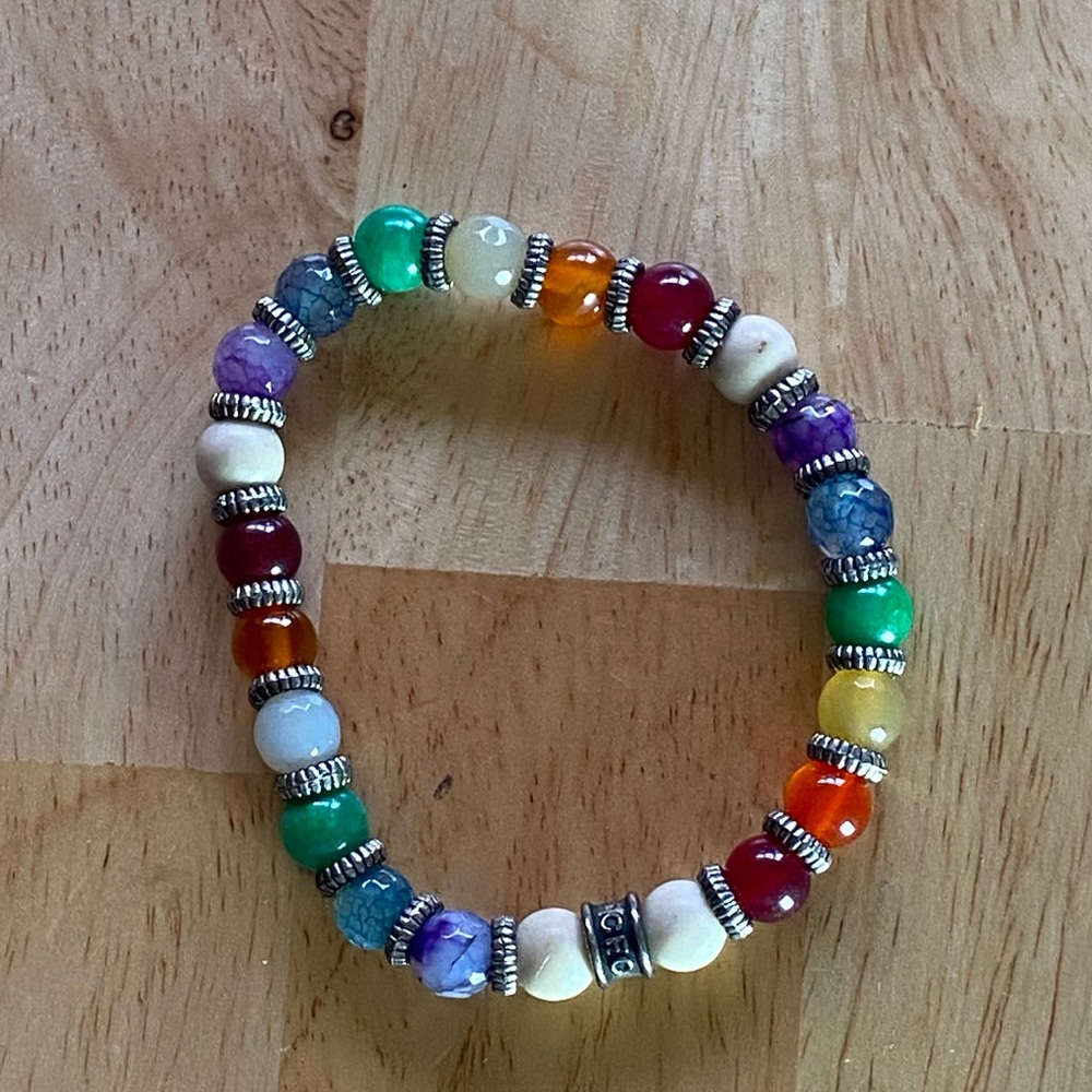 Beautiful beaded BOHO bracelet rainbow 🌈 PRIDE
